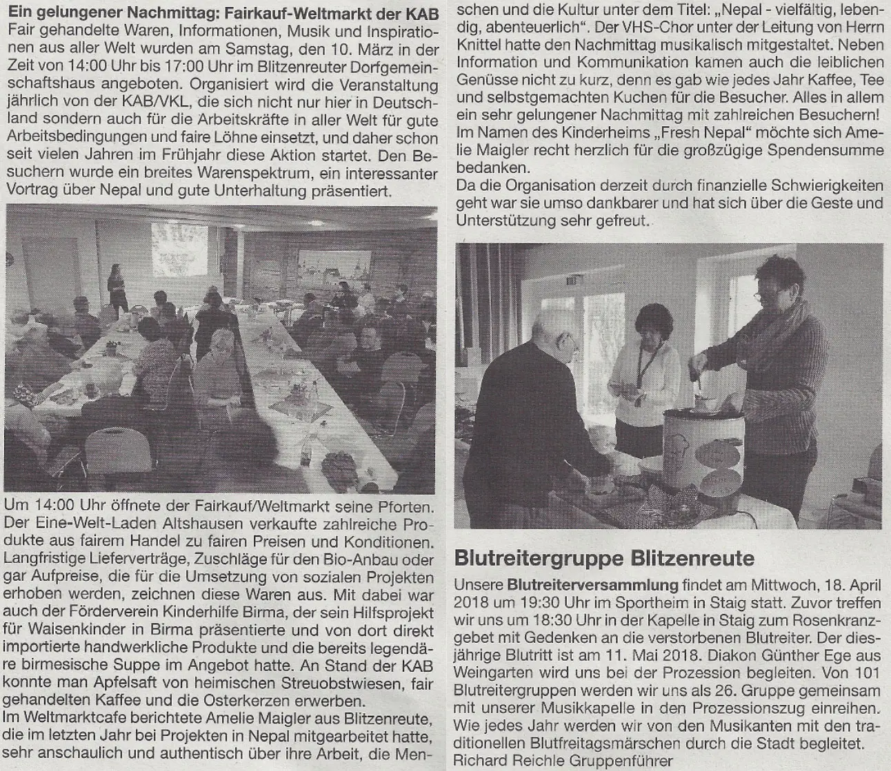 Fairkauf-Weltmarkt 2017 in Blitzenreute